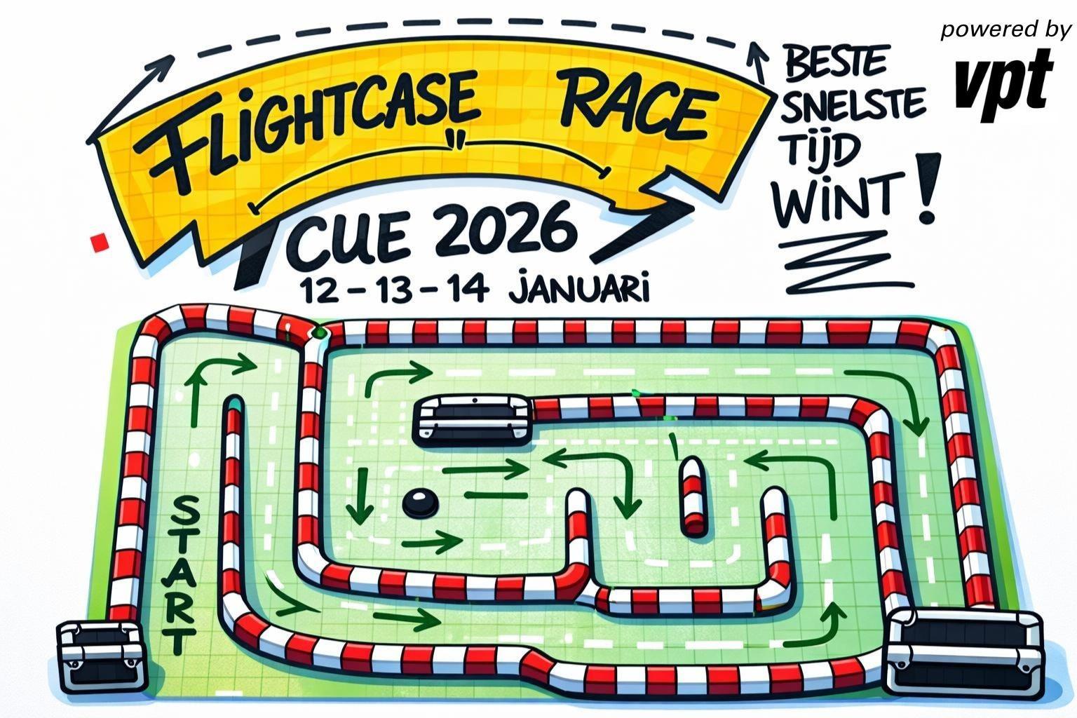 Flightcaserace cue 2026